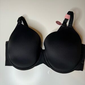 Cacique Lightly Lined Full Coverage Black Underwire Bra Size 38DDD NWT